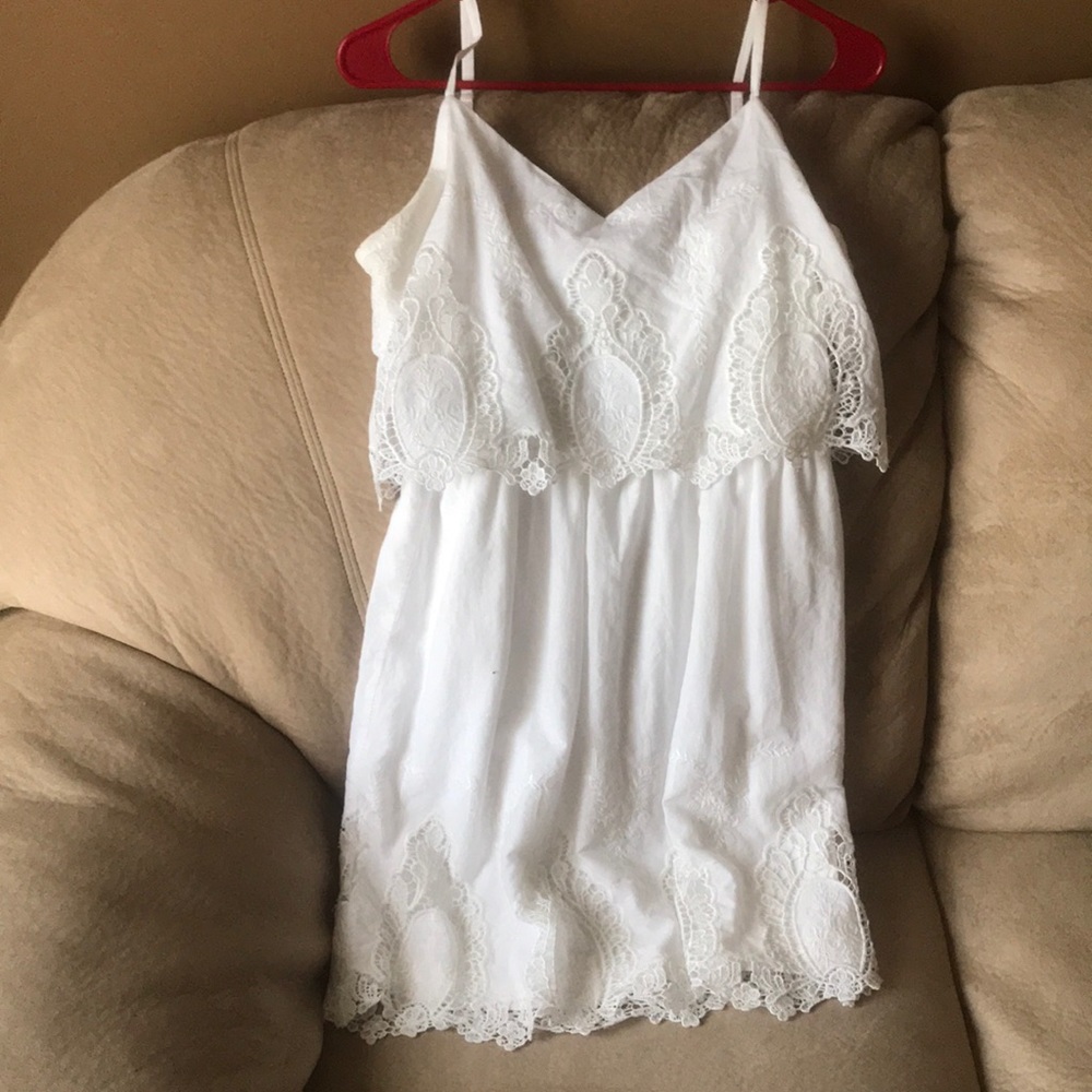 White lace dress